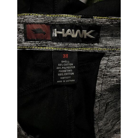 Hawk chino pants men’s shorts size 38 black - Picture 6 of 9